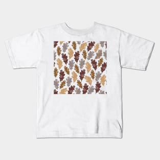 Autumn Leaves Pattern Kids T-Shirt